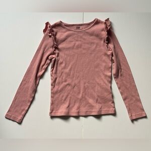 H&M Girls’ Ruffle Long Sleeve Top - Size 6X/7